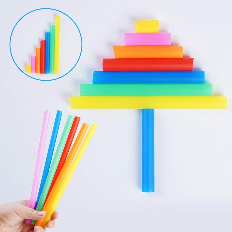 CVNDKN 200 Pcs Jumbo Smoothie Straws,Colorful Disposable Wide-mouthed Large Straw. - Image 4